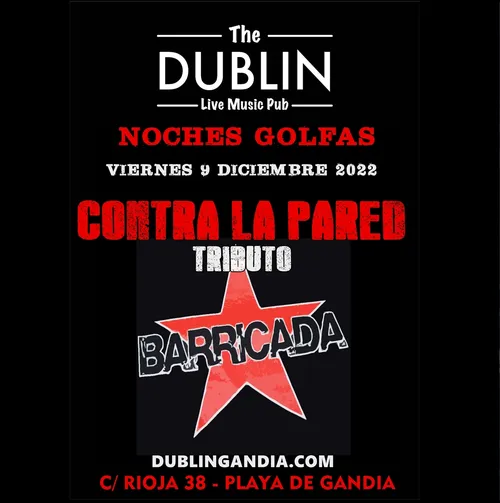 Cartel: CONTRA LA PARED