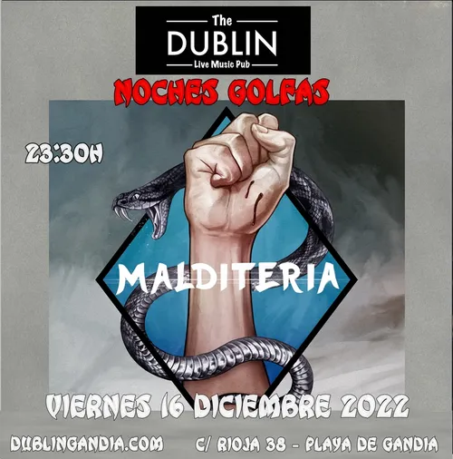 Cartel: MALDITERIA