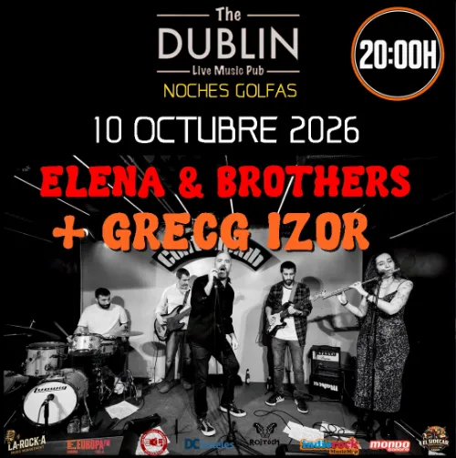 Cartel: » GREG IZOR & ELENA AND THE BROTHERS «