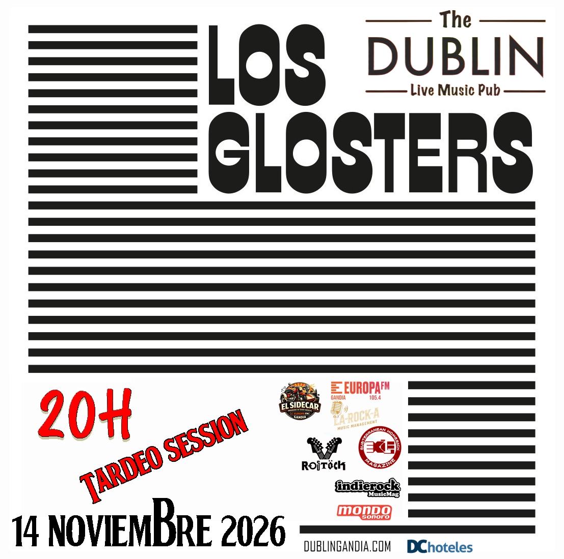 Cartel: » Los Glosters «