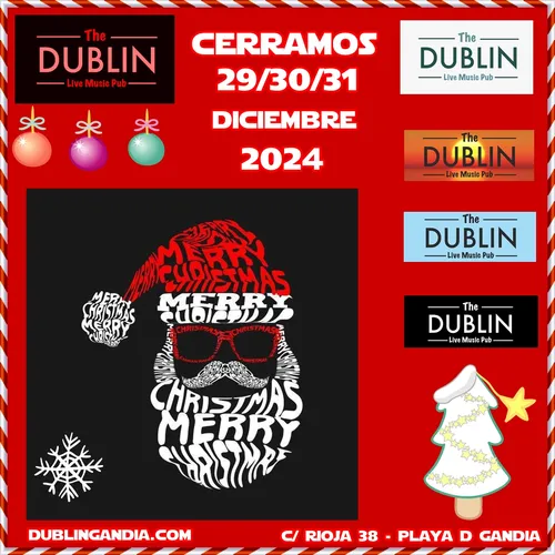 Cartel: CERRAMOS 29/30/31 DICIEMBRE 2024