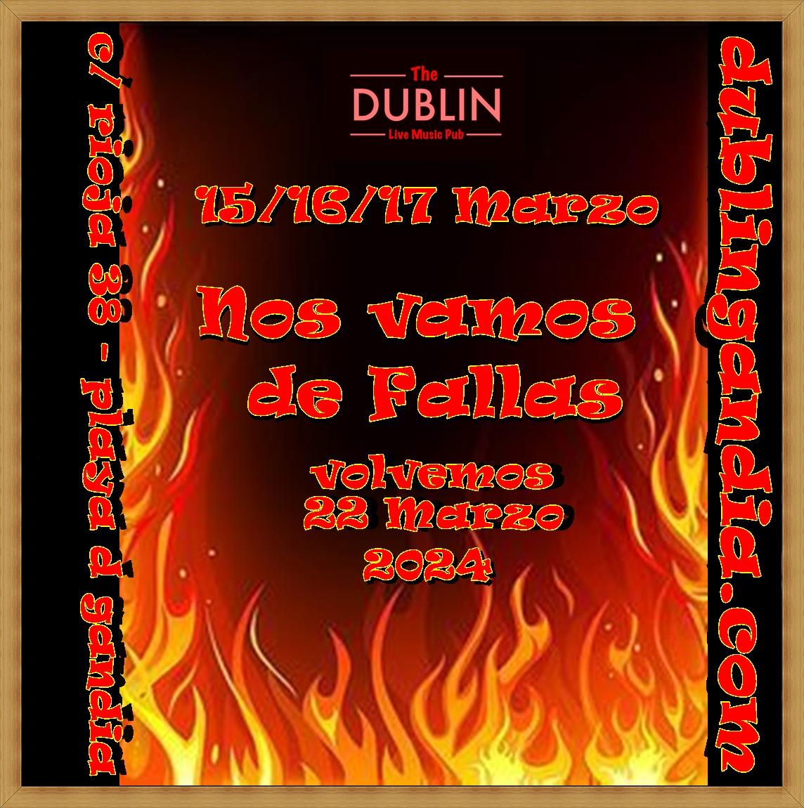 Cartel: CERRAMOS POR FALLAS 15/16/17 MARZO