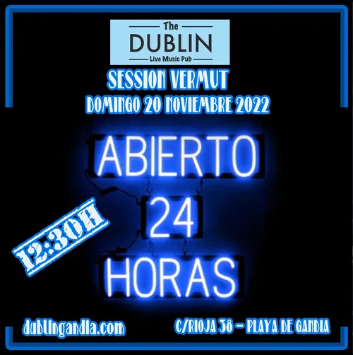Cartel: ABIERTO 24 HORAS