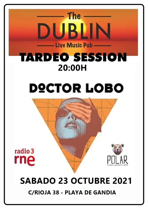 Cartel: Doctor Lobo en colaboración con Circulo Polar Management y Radio 3