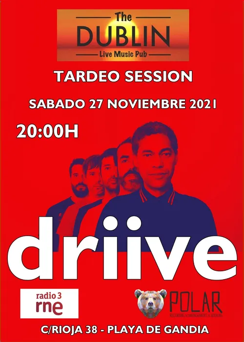 Cartel: driive en colaboración con Circulo Polar Management y Radio 3