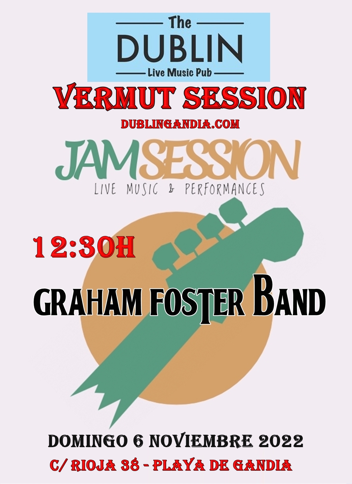 Cartel: concierto-jam-session