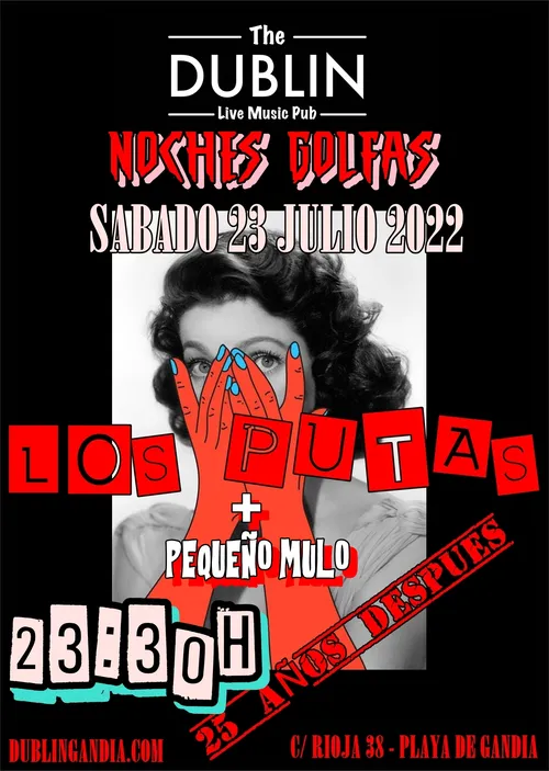 Cartel: LOS PUTAS