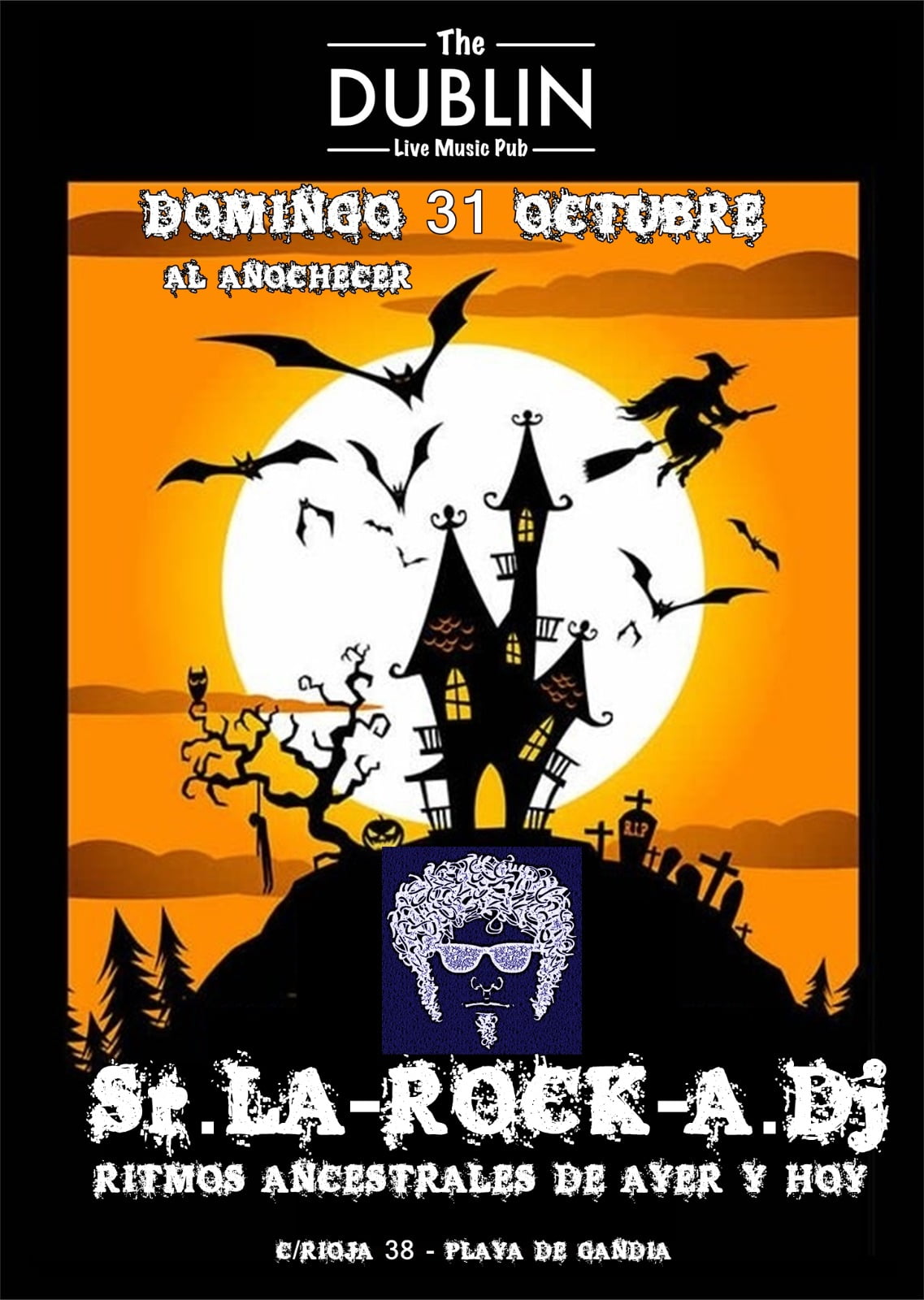 Cartel: Especial noche de Halloween con DJ La-Rock-A