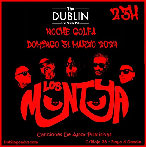 Cartel: NOCHE GOLFA PASCUERA LOS MONTOYA