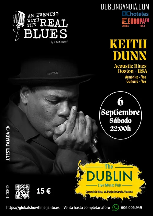 Cartel: NOCHES DE BLUES KEITH DUNN