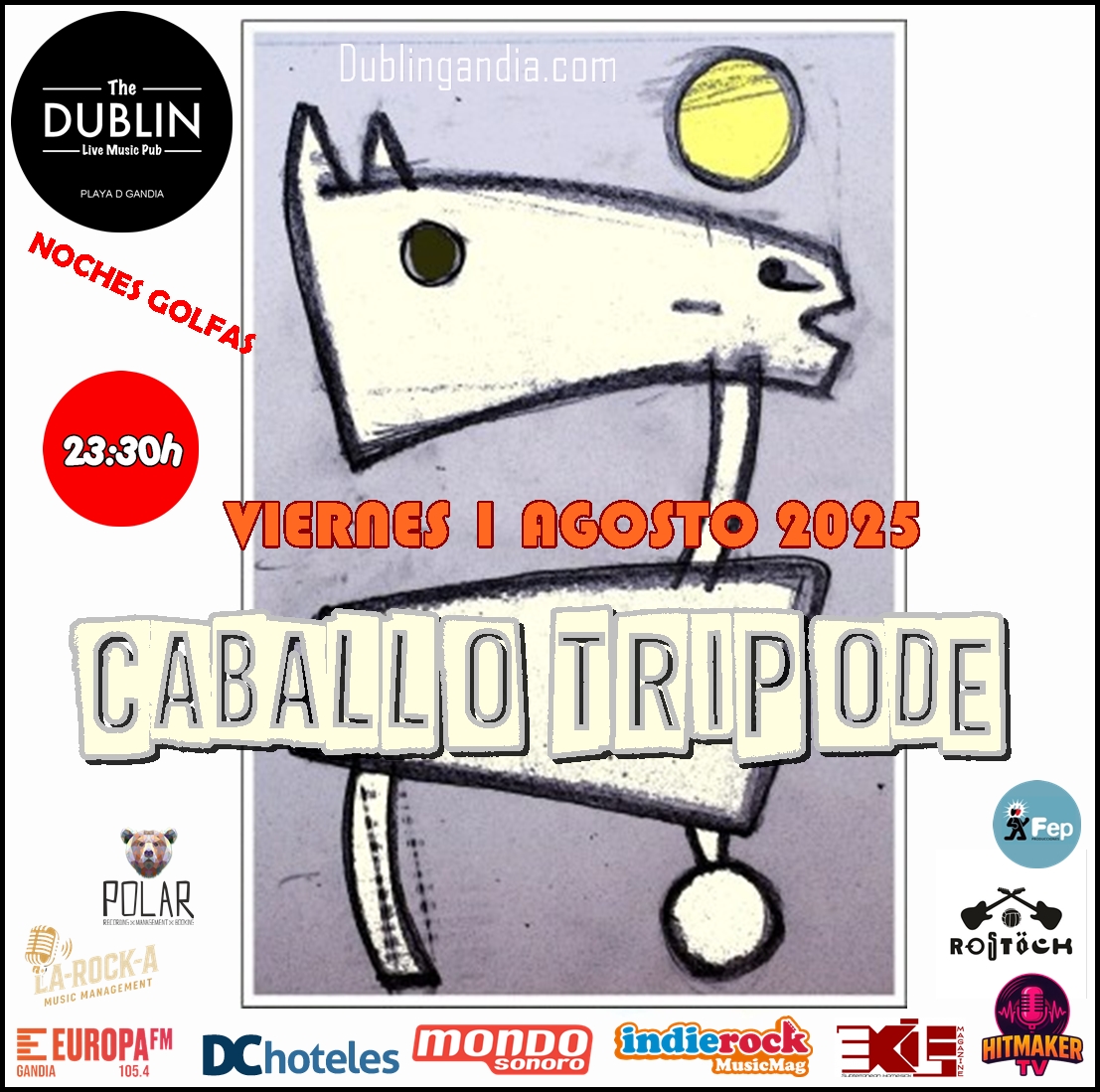 Cartel: CABALLO TRIPODE