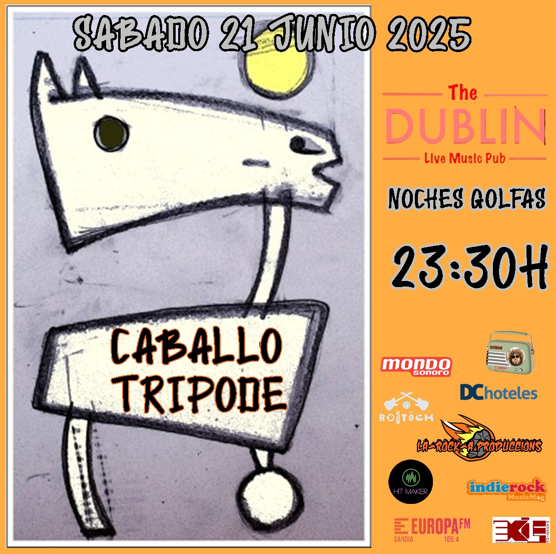 Cartel: CABALLO TRIPODE
