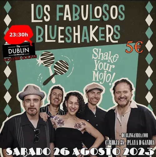 Cartel: LOS FABULOSOS BLUESHAKERS