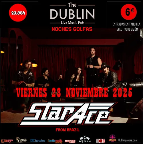 Cartel: STARACE FROM BRAZIL (ENTRADAS EN TAQUILLA EFECTIVO O BIZÚM)