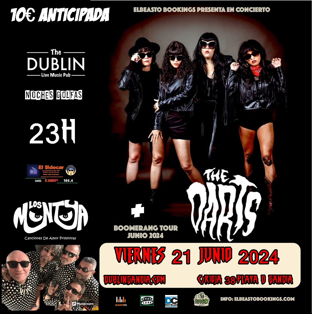 Cartel: THE DARTS + LOS MONTOYA