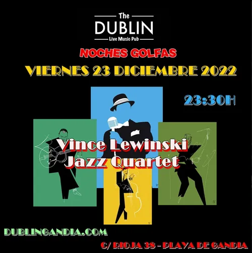 Cartel: VINCE LEWINSKY JAZZ QUARTET