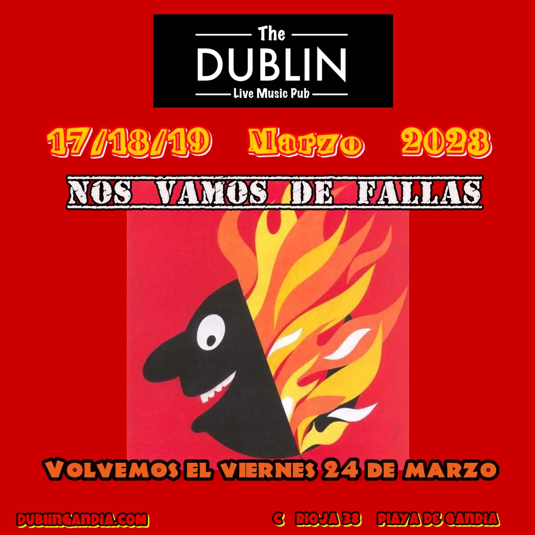 Cartel: NOS VAMOS DE FALLAS 17/18/19