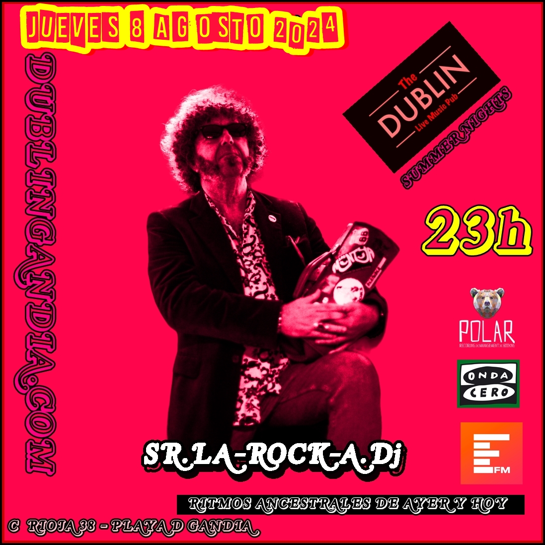 Cartel: SUMMER NIGHTS Sr.LA-ROCK-A.Dj