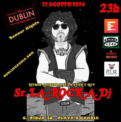 Cartel: SUMMER NIGHTS Sr.LA-ROCK-A.Dj