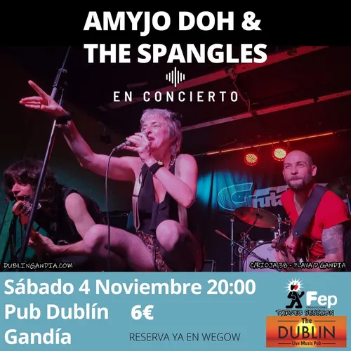 Cartel: AMYJO DOH & THE SPANGLES