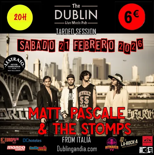 Cartel: MATT PASCALE & THE STOMPS FROM ITALIA