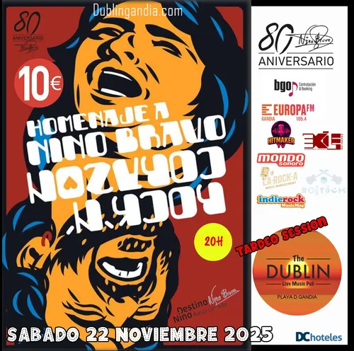 Cartel: NINO BRAVO ROCK N CORAZÓN