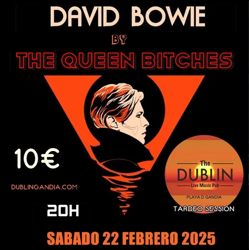 Cartel: THE QUEEN BITCHES UN HOMENAJE A DAVID BOWIE