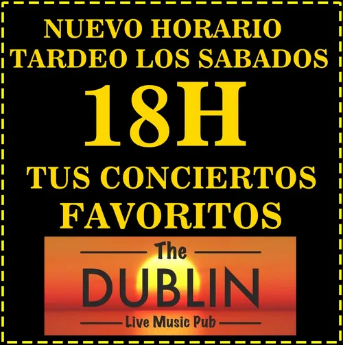 Cartel: TODOS LOS SABADOS A PARTIR DE LAS 18H