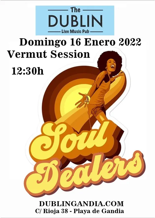 Cartel: concierto Soul Dealers