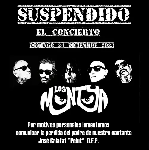 Cartel: SUSPENDIDO (VERMUT SESSION LOS MONTOYA )