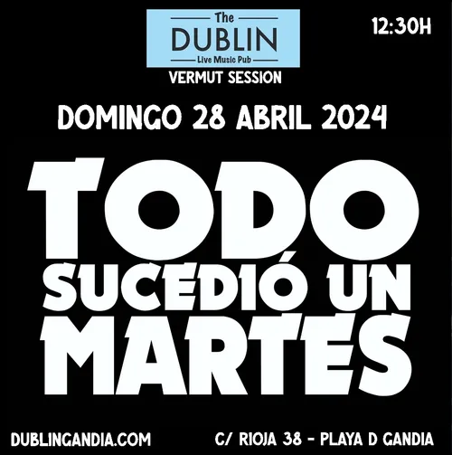 Cartel: TODO SUCEDIO UN MARTES
