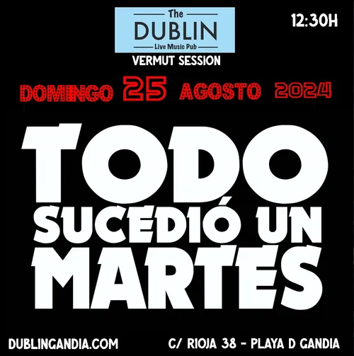 Cartel: TODO SUCEDIO UN MARTES
