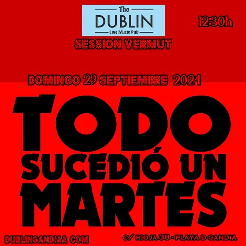 Cartel: TODO SUCEDIO UN MARTES