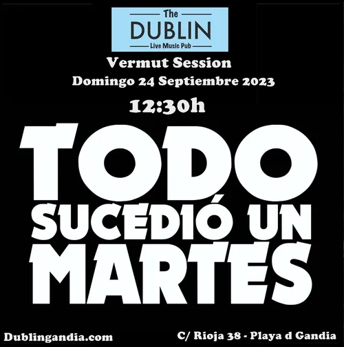 Cartel: TODO SUCEDIO UN MARTES