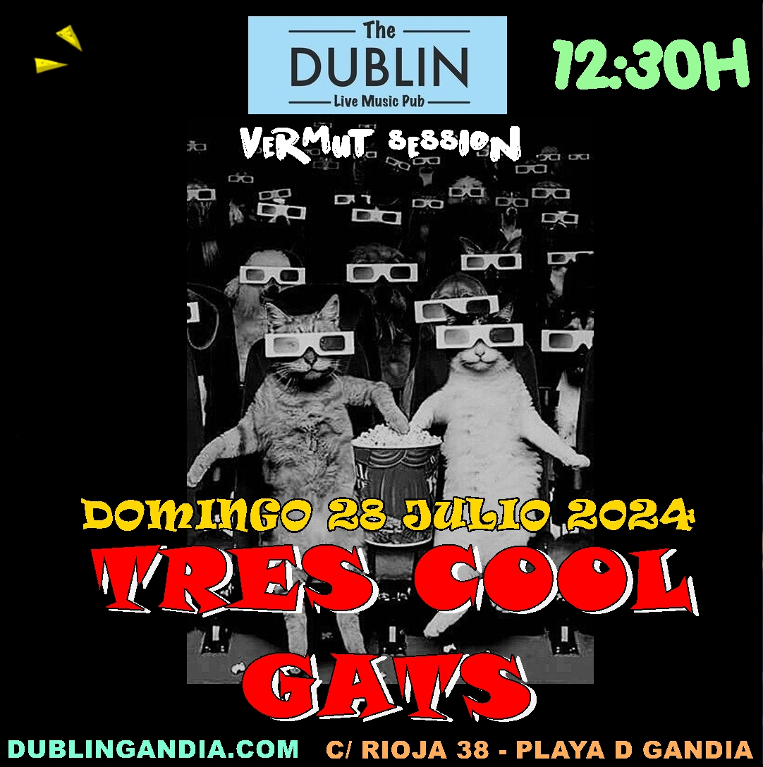 Cartel: TRES COOL GATS