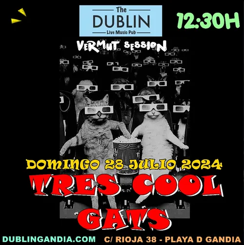 Cartel: TRES COOL GATS